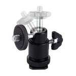 Đầu chân máy bằng hợp kim nhôm, adapter vít đực 1/4 inch