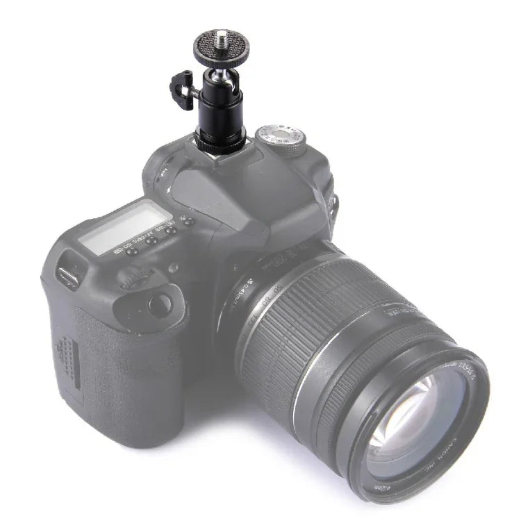 Đầu chân máy bằng hợp kim nhôm, adapter vít đực 1/4 inch
