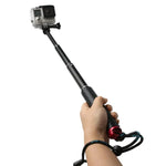 Gậy đơn cầm tay có thể kéo dài 49cm với vít cho GoPro, Insta360, DJI và các máy quay hành động khác, Chiều dài tối đa: 49cm(Đỏ), Chiều dài tối đa: 49cm(Xanh dương), Chiều dài tối đa: 49cm(Vàng), Chiều dài tối đa: 49cm(Xanh lá)