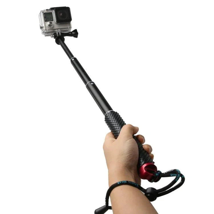 Gậy đơn cầm tay có thể kéo dài 49cm với vít cho GoPro, Insta360, DJI và các máy quay hành động khác, Chiều dài tối đa: 49cm(Đỏ), Chiều dài tối đa: 49cm(Xanh dương), Chiều dài tối đa: 49cm(Vàng), Chiều dài tối đa: 49cm(Xanh lá)