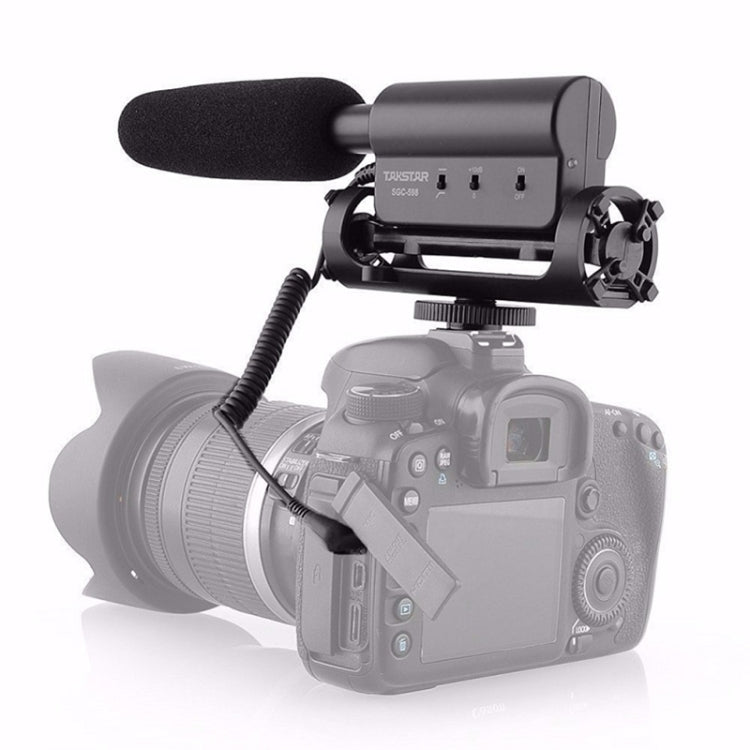 Micro thu âm tụ điện SGC-598 chuyên dụng cho phỏng vấn chụp ảnh chuyên nghiệp DSLR & máy quay DV