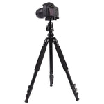 Chân Máy Hợp Kim Nhôm Di Động Có Thể Điều Chỉnh Triopo C-158+KJ-1, C-158+KJ-1 (Đen)