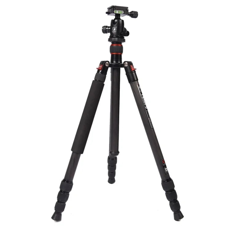 Chân máy ảnh sợi carbon di động điều chỉnh Triopo GT-2504X8.C với đầu bi nhôm B-1 cho máy ảnh DSLR Canon Nikon Sony, GT-2504X8.C (Đen), GT-2504X8.C (Vàng)
