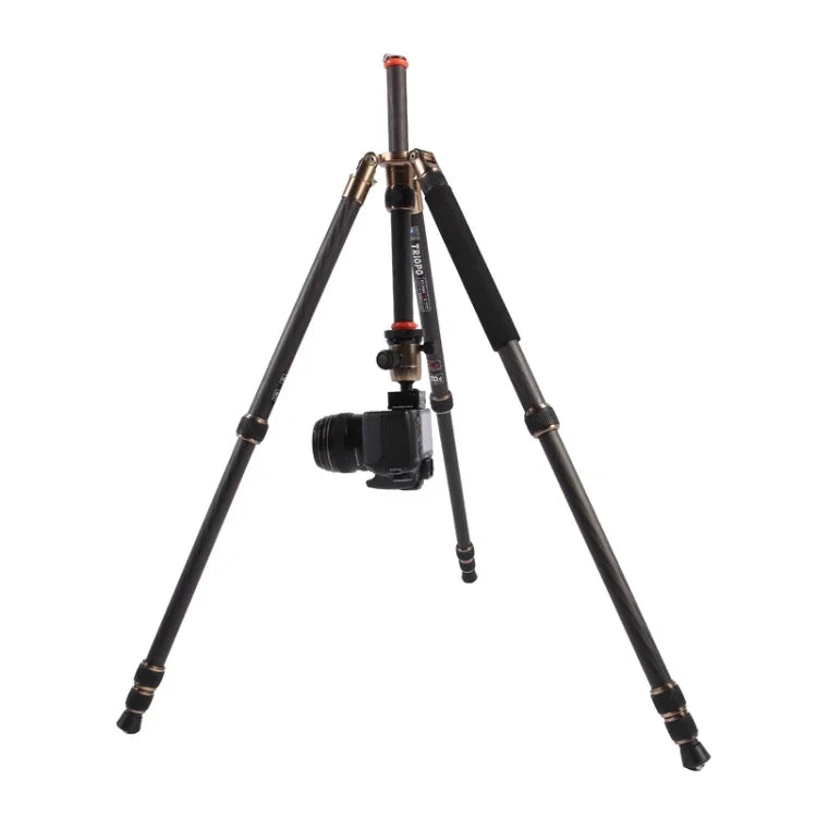 Chân máy ảnh sợi carbon di động điều chỉnh Triopo GT-2504X8.C với đầu bi nhôm B-1 cho máy ảnh DSLR Canon Nikon Sony, GT-2504X8.C (Đen), GT-2504X8.C (Vàng)