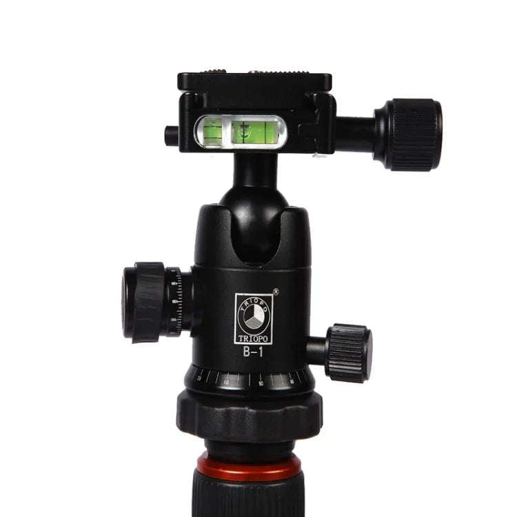Chân máy ảnh sợi carbon di động điều chỉnh Triopo GT-2504X8.C với đầu bi nhôm B-1 cho máy ảnh DSLR Canon Nikon Sony, GT-2504X8.C (Đen), GT-2504X8.C (Vàng)