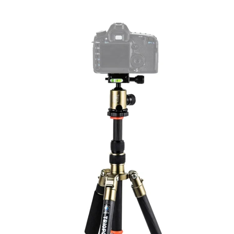 Chân máy ảnh sợi carbon di động điều chỉnh Triopo GT-2505x8.C với đầu bi nhôm B-1 cho máy ảnh DSLR Canon Nikon Sony, GT-2505x8.C (Đen), GT-2505x8.C (Vàng)