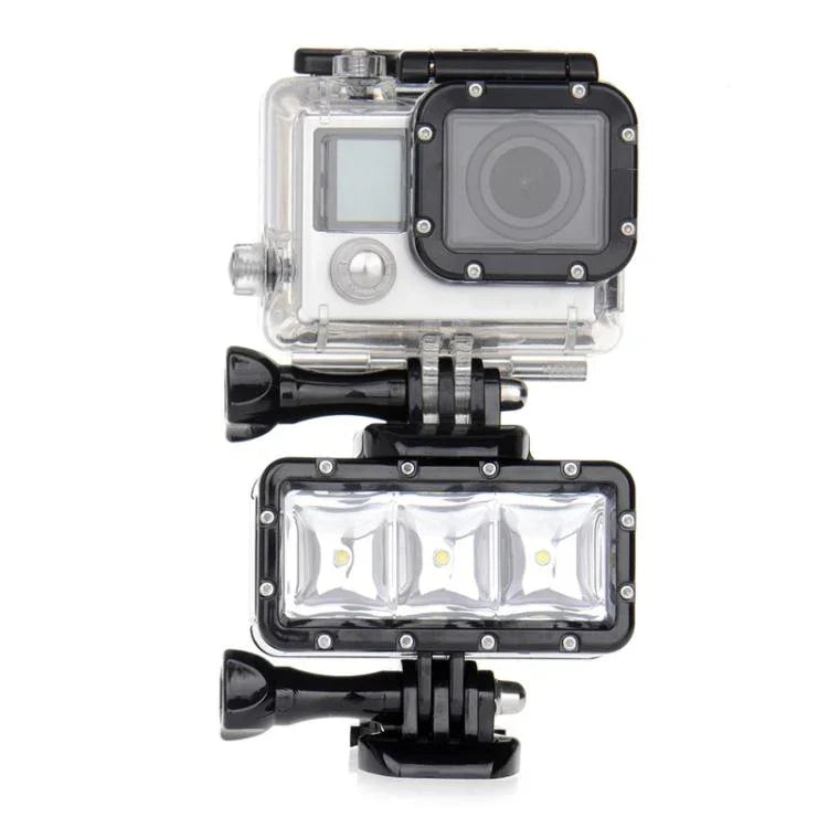 Đèn video chống nước SupTig 30M 300LM cho GoPro, Insta360, DJI và các máy quay hành động khác, Đèn video