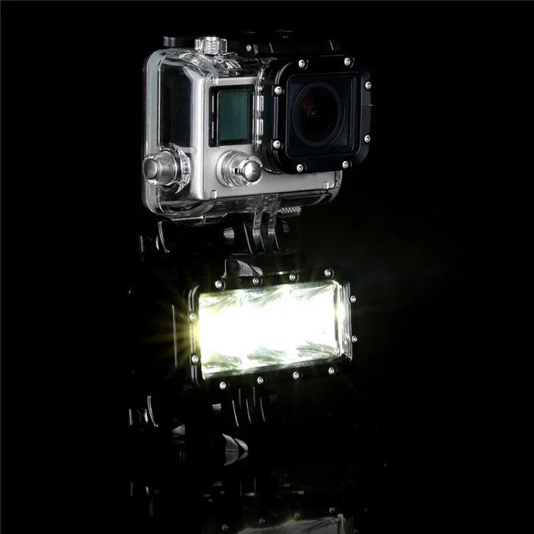 Đèn video chống nước SupTig 30M 300LM cho GoPro, Insta360, DJI và các máy quay hành động khác, Đèn video