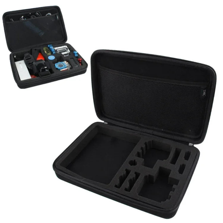 Hộp chống sốc chống nước di động cho GoPro, Insta360, DJI và các camera hành động khác, kích thước: 31,5cm x 21cm x 6cm