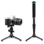 Chân Đế Monopod Ba Chân Vít 1/4 inch Đa Năng Cho Máy Ảnh Máy Quay, Đế Đen