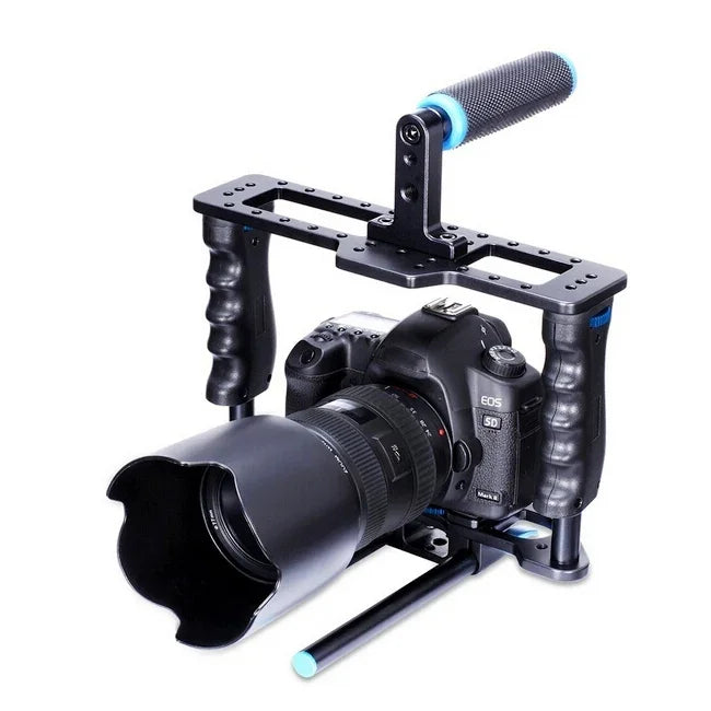 YELANGU YLG0107E-A Bộ Tay Cầm Lồng Bảo Vệ Ổn Định Cho Máy Ảnh DSLR