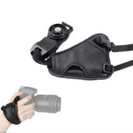 Dây đeo cổ tay bằng da PU mềm cho máy ảnh Nikon / Canon / Sony