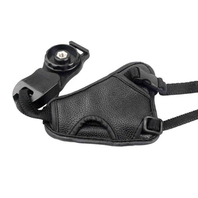 Dây đeo cổ tay bằng da PU mềm cho máy ảnh Nikon / Canon / Sony