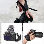 Dây đeo cổ tay bằng da PU mềm cho máy ảnh Nikon / Canon / Sony