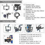 Bộ khung tay cầm lớn YELANGU YLG1103A-B + bộ hộp che sáng cho máy quay DSLR / máy quay video