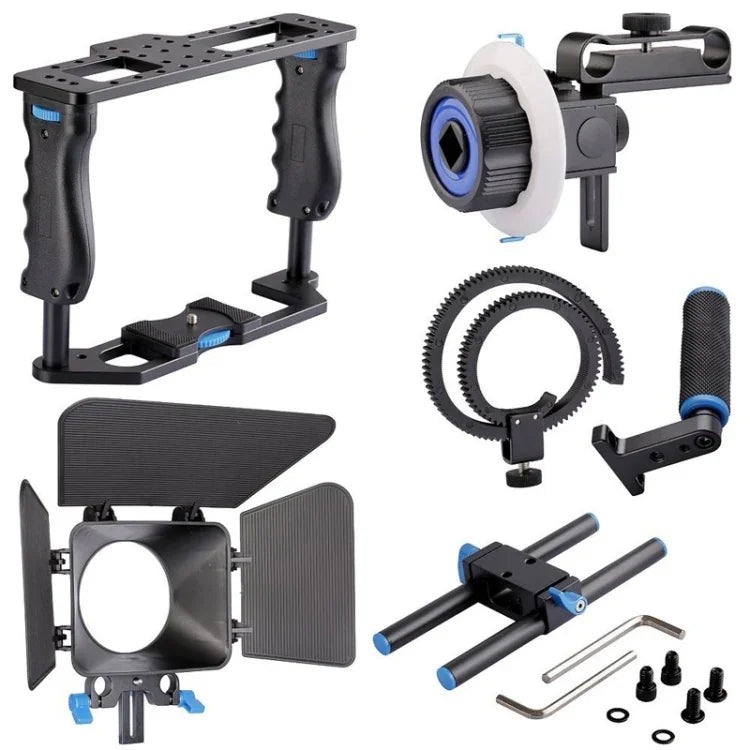 Bộ khung tay cầm lớn YELANGU YLG1103A-B + bộ hộp che sáng cho máy quay DSLR / máy quay video