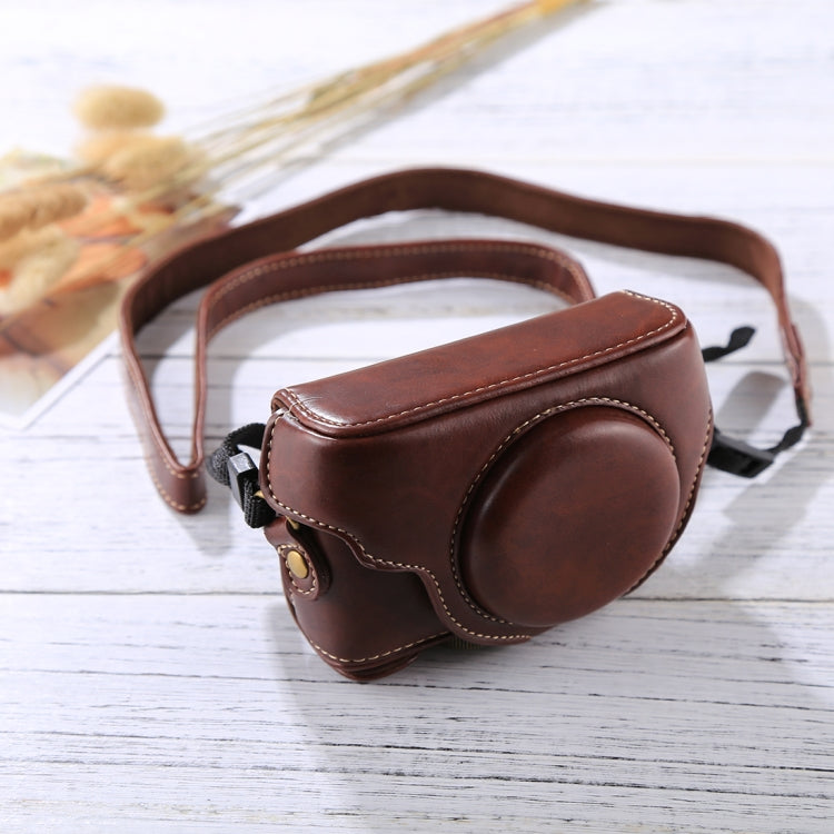 Túi đựng máy ảnh phong cách Retro bằng da PU có dây đeo cho Sony RX100 M3 / M4 / M5