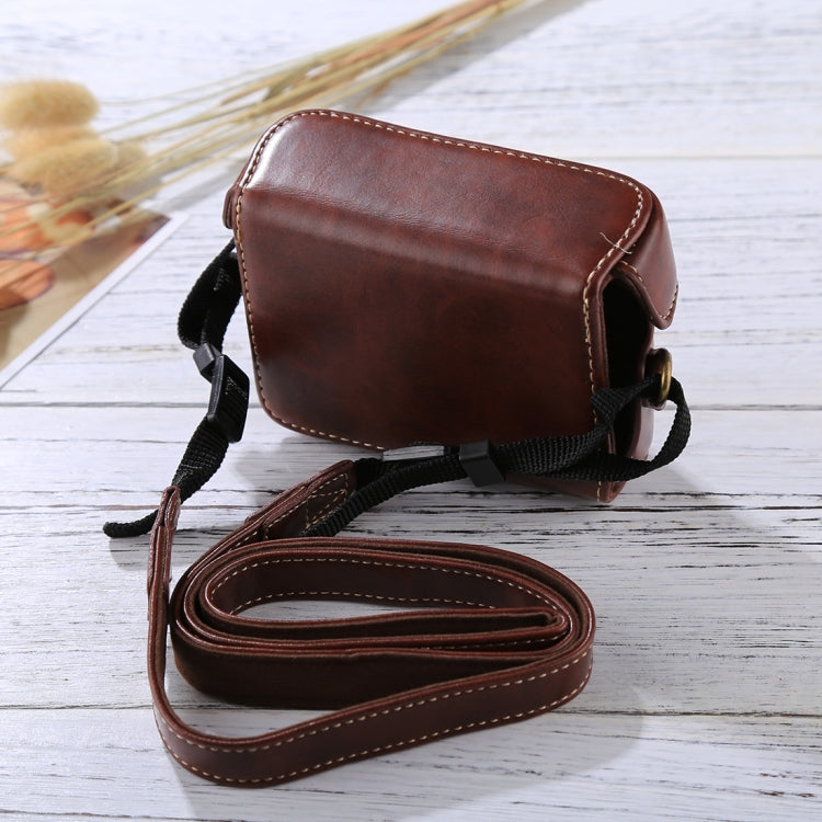 Túi đựng máy ảnh phong cách Retro bằng da PU có dây đeo cho Sony RX100 M3 / M4 / M5