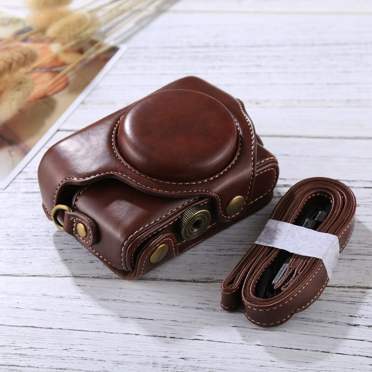 Túi đựng máy ảnh phong cách Retro bằng da PU có dây đeo cho Sony RX100 M3 / M4 / M5