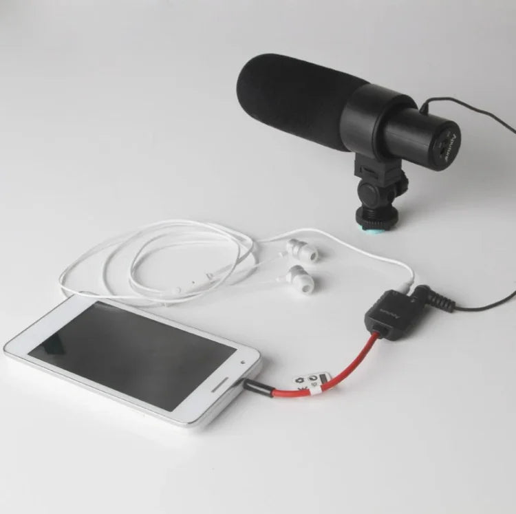 Cáp chia mic tai nghe Aputure 3.5mm Audio Y đực sang 2 cái cái, 3.5mm đực sang 2 cái cái