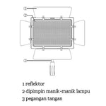 Đèn video LED YONGNUO YN900 900 bóng chiếu sáng điều chỉnh độ sáng 3200K-5500K, YN900