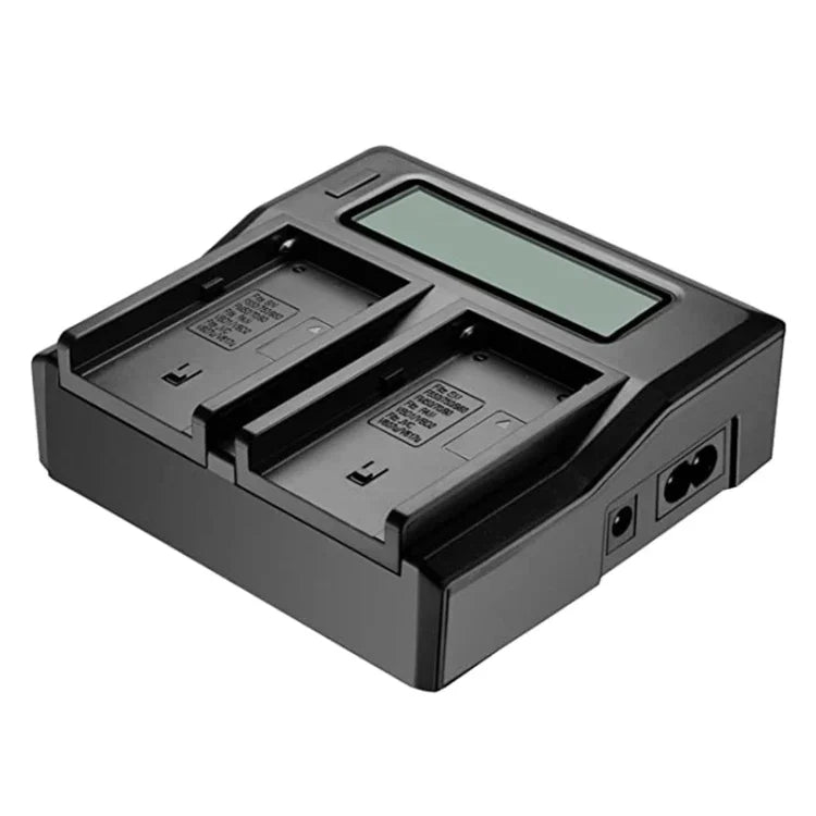 Bộ sạc pin kỹ thuật số màn hình LCD hai kênh có cổng USB cho pin Sony BP-U30 / U60 / U90, tương thích với Sony EX260 / EX280 / FS7
