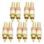 Đầu nối jack RCA 3.5mm JL0924 (10 cái trong một gói, giá cho 10 cái), JL0924 RCA 3.5mm (đỏ)