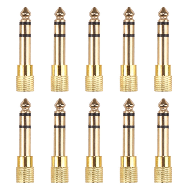 Bộ chuyển đổi jack âm thanh 6.35mm đực sang 3.5mm cái (10 cái trong một gói, giá cho 10 cái), 6.35mm đực sang 3.5mm cái