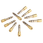 Bộ chuyển đổi jack âm thanh 6.35mm đực sang 3.5mm cái (10 cái trong một gói, giá cho 10 cái), 6.35mm đực sang 3.5mm cái