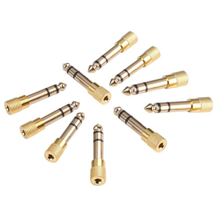 Bộ chuyển đổi jack âm thanh 6.35mm đực sang 3.5mm cái (10 cái trong một gói, giá cho 10 cái), 6.35mm đực sang 3.5mm cái