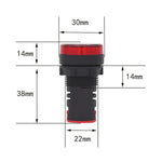 Đèn báo tín hiệu LED 22mm AD16-22D / S, 12V