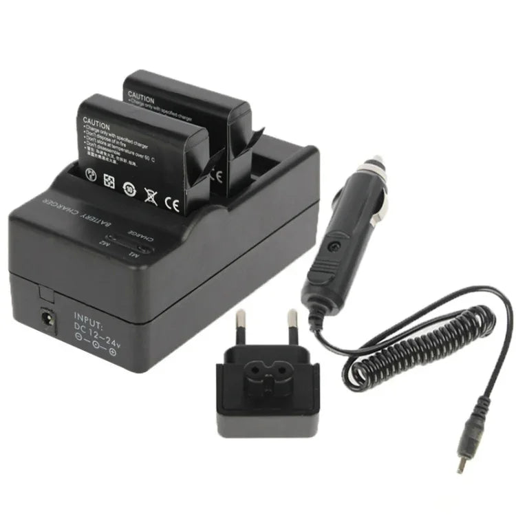 Bộ sạc pin đôi máy ảnh kỹ thuật số AHDBT-401 + sạc xe hơi + adapter cho GoPro HERO4, GP280-B