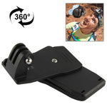 Kẹp gắn ba lô xoay 360 độ Rec-Mounts cho GoPro, Insta360, DJI và các máy quay hành động khác, Kẹp Rec-Mounts (Đen)