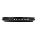 Bộ lọc ND fader trung tính điều chỉnh được 72mm ND 2 đến ND 400, 72mm