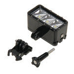 Đèn video chống nước 30M với 3 chế độ đèn pin kèm chân đế và ốc vít cho GoPro, Insta360, DJI và các máy quay hành động khác, chống nước 30M