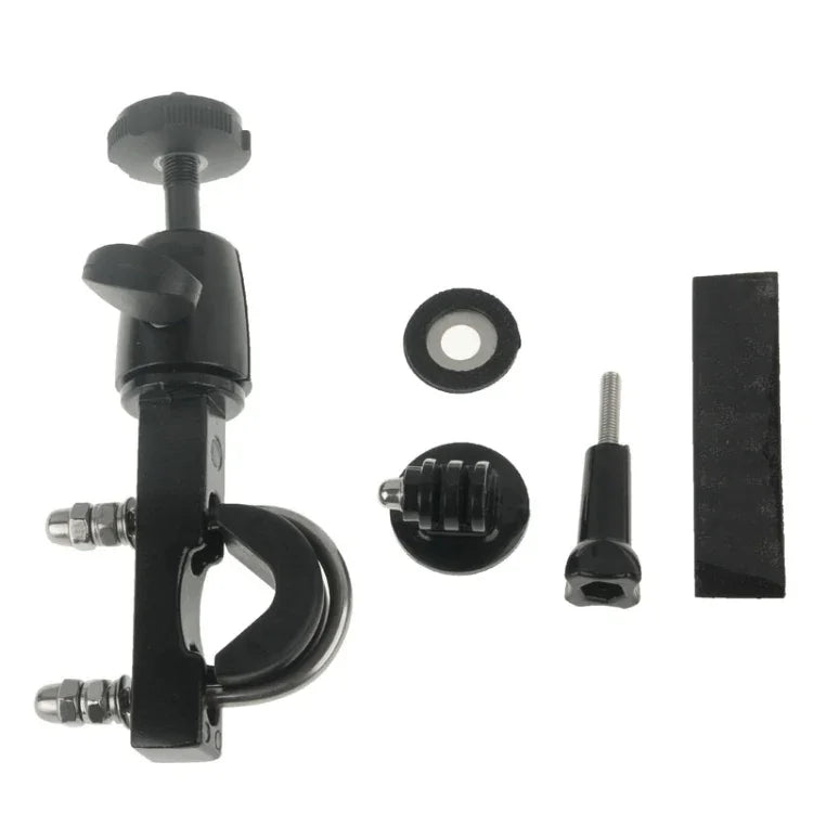 Kẹp gắn cọc yên xe đạp lớn với bộ chuyển đổi chân máy và ốc vít cho GoPro, Insta360, DJI và các máy quay hành động khác, kẹp xe đạp moto