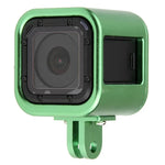 Vỏ bảo vệ bằng hợp kim nhôm CNC với nắp lưng bảo hiểm cho GoPro HERO5 Session / HERO4 Session / HERO Session, HERO5 Session (Đen), HERO5 Session (Bạc), HERO5 Session (Đỏ), HERO5 Session (Vàng), HERO5 Session (Xanh lá)