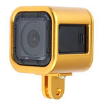 Vỏ bảo vệ bằng hợp kim nhôm CNC với nắp lưng bảo hiểm cho GoPro HERO5 Session / HERO4 Session / HERO Session, HERO5 Session (Đen), HERO5 Session (Bạc), HERO5 Session (Đỏ), HERO5 Session (Vàng), HERO5 Session (Xanh lá)