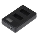 GP158-B Bộ Sạc Pin Đôi Màn Hình LCD Cho GoPro HERO3+ /3 (AHDBT-301, AHDBT-302), Hiển Thị Dung Lượng Pin, Dành Cho GoPro HERO3+ /3