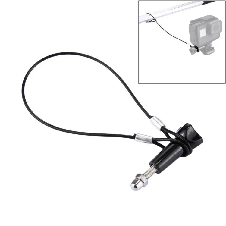 Dây đeo / dây buộc thép không gỉ có vít cho GoPro HERO11 Black/HERO10 Black / HERO9 Black /HERO8 Black /7 /6/ 5 /5 Session /4 /3+ /3 /2 /1, chiều dài: 31.5cm