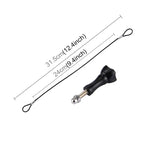 Dây đeo / dây buộc thép không gỉ có vít cho GoPro HERO11 Black/HERO10 Black / HERO9 Black /HERO8 Black /7 /6/ 5 /5 Session /4 /3+ /3 /2 /1, chiều dài: 31.5cm
