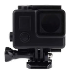Ốp bảo vệ chống nước phiên bản đen có khóa gắn cơ bản cho GoPro HERO4 /3+, độ sâu chống nước: 10m, chống nước 10m