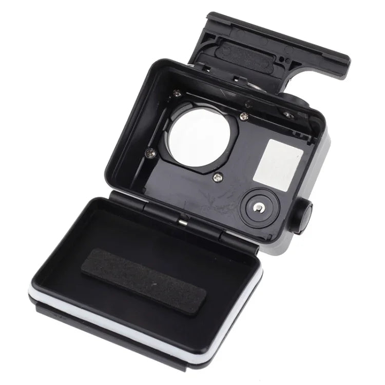 Ốp bảo vệ chống nước phiên bản đen có khóa gắn cơ bản cho GoPro HERO4 /3+, độ sâu chống nước: 10m, chống nước 10m