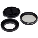 Filter CPL 37mm Bộ lọc phân cực tròn kèm nắp cho Xiaomi Xiaoyi 4K+ / 4K, Xiaoyi Lite, Camera thể thao Xiaoyi, Filter CPL 37mm