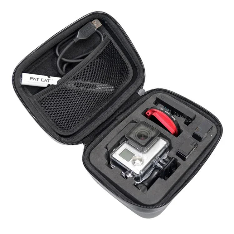Hộp đựng du lịch chống sốc, chống nước cho GoPro, Insta360, DJI và phụ kiện camera hành động khác, Kích thước: 16cm x 12cm x 7cm