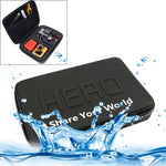 Hộp đựng chống sốc, chống nước di động cho phụ kiện camera hành động GoPro, Insta360, DJI và các loại khác, Kích thước: 22cm x 16cm x 7cm