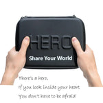 Hộp đựng chống sốc, chống nước di động cho phụ kiện camera hành động GoPro, Insta360, DJI và các loại khác, Kích thước: 22cm x 16cm x 7cm