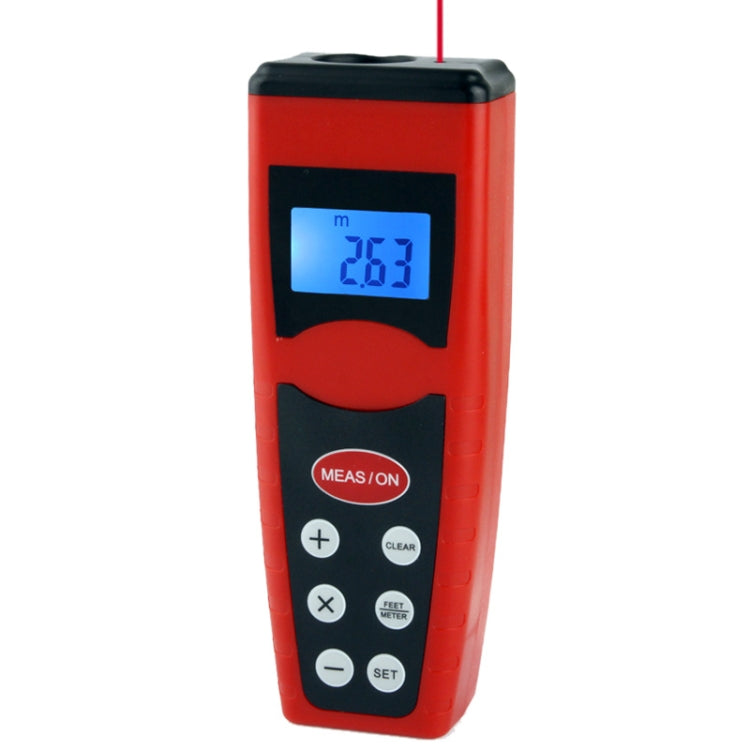 Máy đo khoảng cách siêu âm có tia laser, phạm vi: 0.5-18m