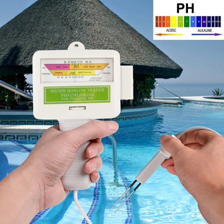 Máy kiểm tra PH / CL2 nước hồ bơi gia đình, Dài cáp: 1.2m