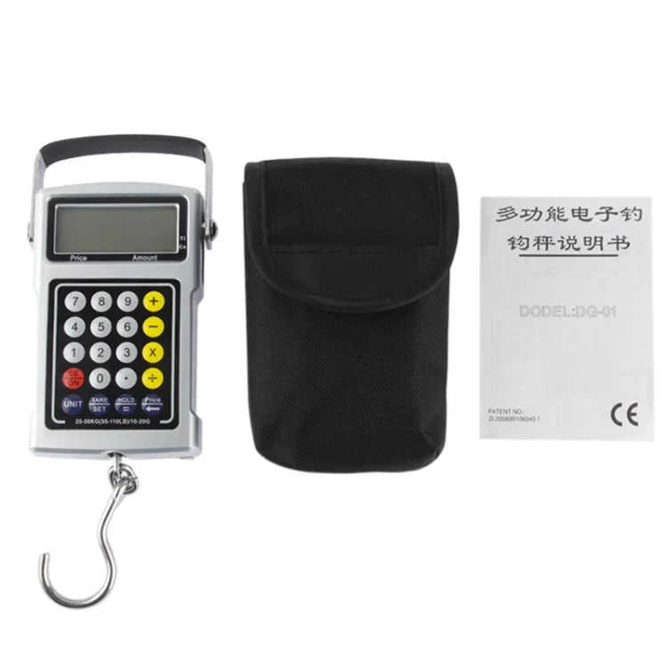 Cân móc câu điện tử đa chức năng 7 trong 1 (50KG/20g), 7 trong 1 50kgx10g